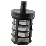 Saug-Siebfilter für Hochdruckreiniger 280 380 Ansaugschlauch Metall Kunststoff Schmutzschutz mit 9 mm Lochdurchmesser Silber Schwarz Finish für Gartenbewässerung Ausrüstung Tank Trommel