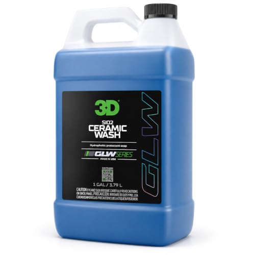 3D SiO2 Ceramic Wash & Wax Soap - 1 Gallon - pH…