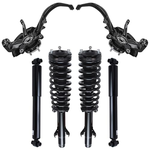 Detroit Axle - FWD Front Steering Knuckles Wheel Hub Bearings Struts Rear