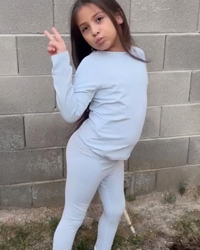 JiAmy Conjunto de leggings atléticas de ioga para meninas, conjunto de sutiãs de treinamento, regata