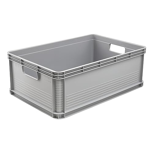 keeeper Transportbox, Stapelbar, Polypropylen, 45 l, Robert, Nordic Grey