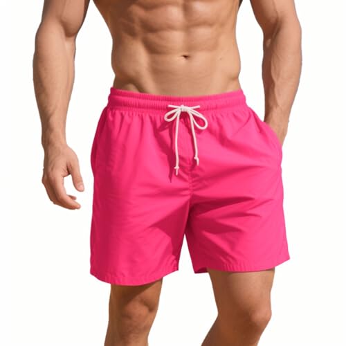 Men's Swim Trunks 5 Inch Quick Dry Board Shorts Mesh Lining Swimming Trunks Beach Shorts for Men Bathing Suits