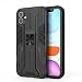 Produktbild LJFLI Handyhülle Hülle für iPhone 13 Pro Max Magnetisches Auto Handyhalter Einfache Hartschalen-Silikon-Handyhülle,Black,iPhone13ProMax