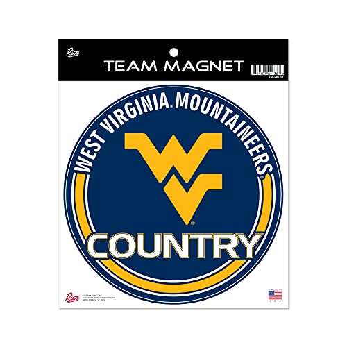 Rico Industries NCAA West Virginia Mountaineers 8" Round Magnet
