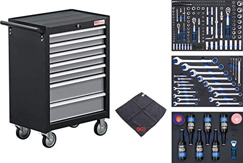 Preisvergleich Produktbild BGS 4104 / Werkstattwagen / 7 Schubladen / mit 215 Werkzeugen