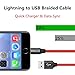 iPhone Cable,Sharllen 3FT/6FT/10FT Nylon Braided iPhone Lightning Cable Data Line Charging&Syncing USB iPhone Charger Cord Compatible iPhone XS/Max/XR/X/8/8Plus/7/7P/6S/6S P/SE/iPad 5 Pack (Red)