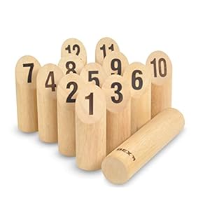 Bex Nummer Kubb Origineel Tuinspel – Houten, 26,5 x 24 x 13 cm
