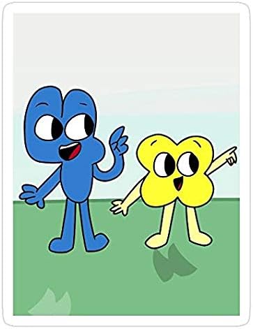 Four and X BFB, BFB Battle for bfdi bfdi Battle for Dream Island Decal Sticker - Sticker Graphic - Auto, Wall, Laptop, Cell, Truck Sticker for Windows, Cars, Trucks