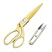 Handi Stitch Forbici da Sarta Professionali Oro con Tagliafili - Forbici da Cucito in Acciaio Inox da 25,4cm - Forbici per Stoffa, Pelle e Denim, Forbici per Tessuti - Forbici Sarta Professionale