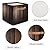 YCCZCPRL Rustic Wood 13x13 Inch Storage Bins, Wooden Collapsible Fabric Storage Cube with Handles, Foldable Storage Basket for Shelf, Closet, Organizer