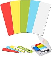 Neuytiky 100 Stück Magnetstreifen Beschreibbar, 80x30mm Magnetschilder zum Beschriften, Abwischbare Magnetschilder zum Beschriften, Beschreibbare Magnete für Whiteboard, Magnetwand & Kühlschrank