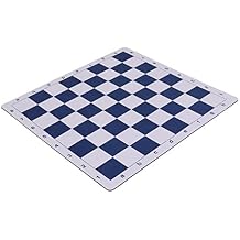 Wholesale Chess 20" Tournament Mousepad Style Roll-Up Chess Board - Navy Blue
