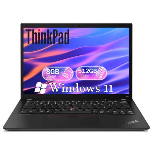 Lenovo ThinkPad X13 Business Notebook, 10th Gen Intel Core i7-10510U, 8GB RAM, 512GB SSD, HDMI, Thunderbolt, ThinkPad Laptop Windows 11 Pro (Renewed)