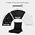 24x24 Outdoor Cushions for Patio Furniture, Washable Deep Seat Patio Cushions with Removable Cover, Waterproof Outdoor Cushions with Non-Slip Ties and Handle, Patio Chair Cushions with Back, Black