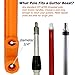 Multi-Angle Gutter Cleaning Tools from the Ground,Gutter Cleaning Tool with Threaded,Gutter Cleaner, Mini Rake, Clean off Gutter Guards from The Ground,Great for Removing Leaves from Roofs