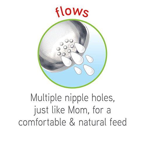 NUK Simply Natural Replacement Nipples, Medium Flow, 2pk