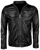 maze lederjacke ryana schwarz Trendige Herrenjacke der Marke Maze