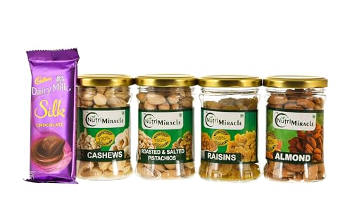 Image of NUTRI MIRACLE Dry Fruits Gift Hamper for Office Appreciation | Thank You Gift Pack for Team Members & Colleagues