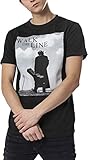 johnny cash shirt target Gute Passform MERCHCODE Jungen Johnny Cash Walk The Line Tee 1012_t-Shirt Kurzarm, Black, XXL