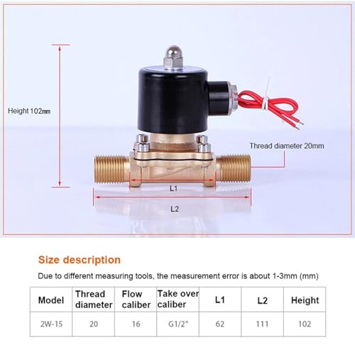Électrovanne motorisée DN15 en laiton étanche DC24V normalement fermée pour eau