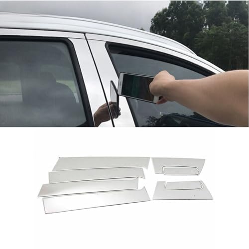 Cubierta de postes de pilar cromada para Honda HRV 2016-2020, kit protector de 8 piezas 2