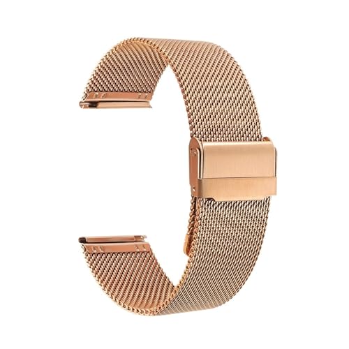 Bracelet de montre en maille milanaise métallique anti-transpiration à fixation facile rapide