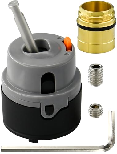 LOWCUS Faucet Cartridge Replacement for Delta RP50587 DST 1-Pack Fits Delta Diamond Kitchen Lavatory Valve Single Handle Includes Bonnet Nut Fix Leak or Drip Squeak Temperature Issues With Limit
