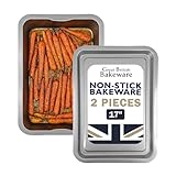 Revêtement anti-adhésif Grand plat à rôtir et plaque de cuisson antiadhésive, fabriqué en Angleterre