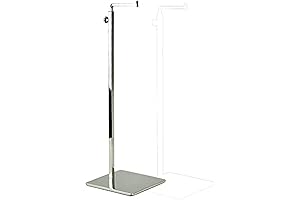 Single Hook Adjustable Clothing Display Stand