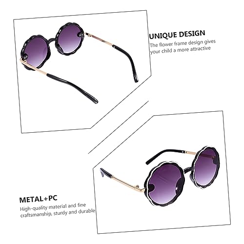 1Pair Round Sunglasses Fashion Sun Shades for Boys Protection Comfortable Fit for Beach School Parties Stylish and Chic Design for Spring Summer3