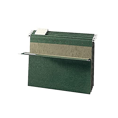 Dossiers suspendus vert Letter rigides avec onglets 1/5 pour classement durable - 6