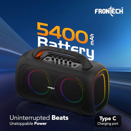 Image of FRONTECH Echo BOOM-242 Bluetooth Speaker | 70W | RGB Lighting | BT /FM /USB /TF /MIC | TWS | 1 Year Warranty (SW-0242)