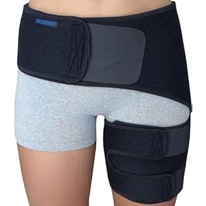 Hip Brace for Sciatica Pain Relief – Compression Support Wrap for Pulled Thigh, Hip Fleхоr Strain, Groin Injury, Hamstring Pull, Sacroiliac Joint, Labral Tear, Arthritis, Bursitis, Sciatic Nerve – Ease Pain Stabilizer SI Belt Device for Men, Women