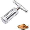 Pollen Press Portable Pollen Press Removable Pollen Press Pepper Pollen Press Vanilla Pollen Press Manual Pollen Press Made of Aluminium Alloy for Herbs Apices Pollen Pepper (Silver)
