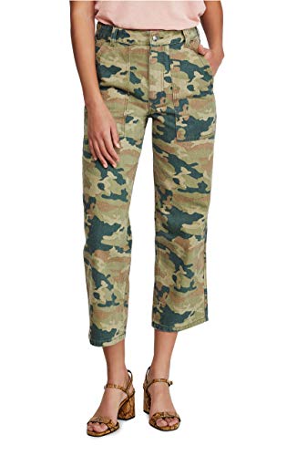 Free People Womens High-Rise Denim Straight Leg Pants