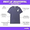 Pampling Cotton Printed Short Sleeve T-Shirt, Unisex Clothing for Men and Women, Screen Printed Crew Neck and Straight Cut, Variety of Colors (Ghost of Disapproval), Ghost Of Disapproval Blue, XXL #5