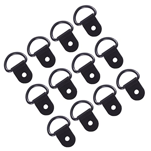 Image of Housoutil 24pcs D-Ring Picture Frame Hooks Wall Decor for Hanging Pictures Rust-Proof Iron Stainless Steel
