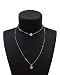 Boosic Disk Initial Choker Coin Chain Necklace Gold Jewelery