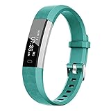 BIGGERFIVE Fitness Tracker Watch for Kids Girls Boys Teens, Activity Tracker, Pedometer, Calorie Sleep Monitor, Alarm Clock, IP67 Waterproof Step Counter Watch (Green)
