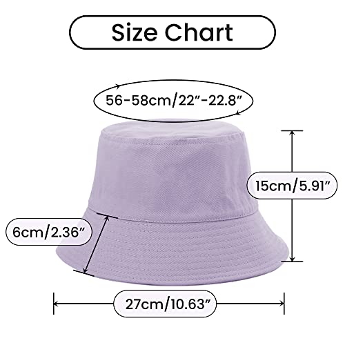 Women/Men's Bucket Hat, Packable Reversible Sun Uv Protection Hat, Classic Fisherman Cap #TOP2