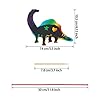 Outus 120pcs Scratch Dinosaur Craft Art Kits for Kids with 48 Scratch Dinosaur Paper24 Wooden Styluses and 48 Ribbons for Theme Birthday Party Game Supplies #1
