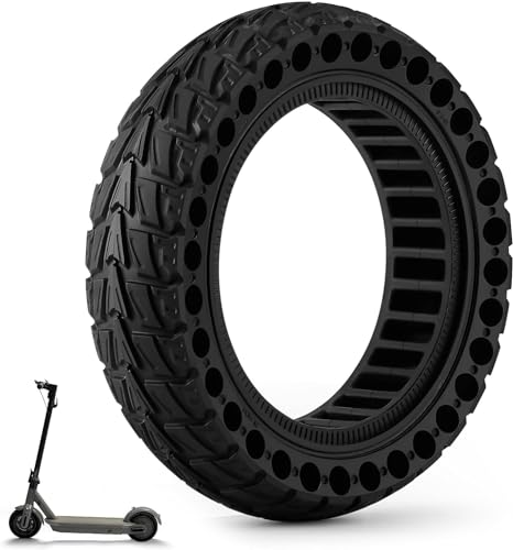 ThinkMRO 1PCS 10x2.5 inches Solid Tires for Electric Scooter, 60/70-6.5 Tire for Ninebot G30 /G30D /G30E /G30E /G30LP /G30D II /G30 Max, Tire Replacement for All 10 x 2.5'' Scooter Tires (Black)
