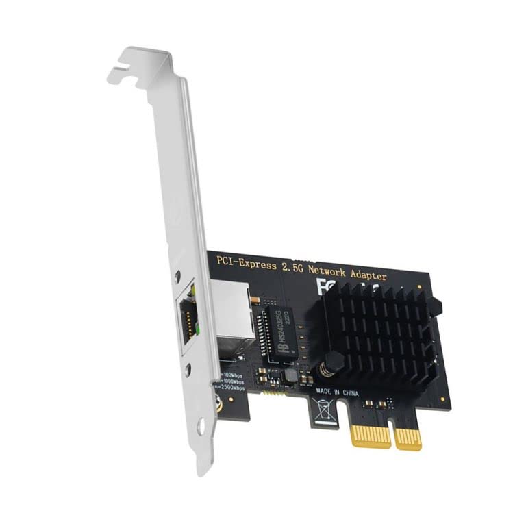 JMT Tarjeta interna PCIE 2500Mbps Gigabit Network Card 100/1000/2500Mbps RTL8125/I225V RJ45 PCI-E 2.5G Network Adapter (LI2501) miniatura 4