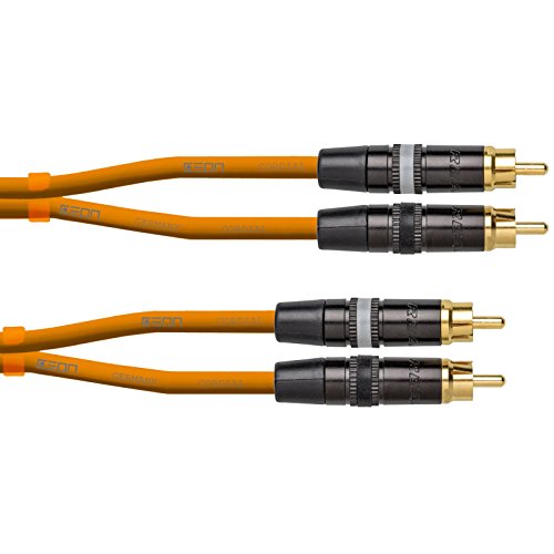 CEON DJ RCA 0.6 O cable con blindaje contra interferencias para un audio nitido