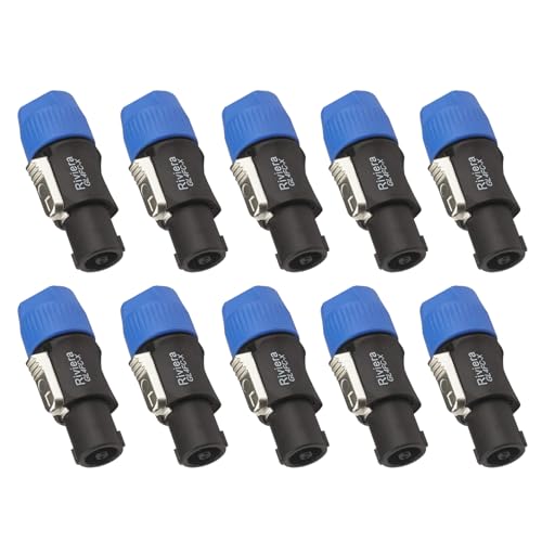 RIVIERA Speakon Connector Twist Lock 4Pole Compatible with Neutrik Speakon Connector NL4FC NL4FX NL2FX NLT4X NL2FC