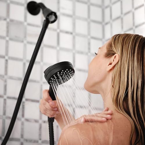 Moen 82021BL Ronan Single-Handle Modern Tub and Shower Faucet with Handheld Rain Shower Spray Head Featuring Magnetix, Shower Handle, and Tub Spout, Valve Included, Matte Black by Moen - Image 7