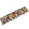 Hominter Tile Sample 3 x 12 Inches: Multi Colored Ceramic Mosaic Floor Tile, Small Square Glazed Porcelain Tile, Bathroom Tiles Shower Wall Backsplash TA401
