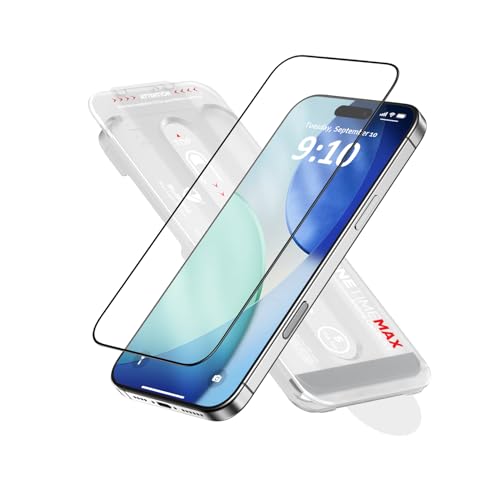 FLOLAB NanoArmour ONETIME MAX for iPhone 17 Air Matte Screen Protector Anti Glare Anti-Rainbow Tempered Glass Infinity Edge Edge Reinforced Easy Install Dust-Free Smooth as Butter