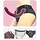 LZMYZ Silikon Realistischer Doppeldildo mit 10 Vibrations Paarvibrator, Strap On Umschnall Dildo Lesben Paarvibrator für Sie Klitoris und G-punkt mit Fernbedienung Sex Toys für Frauen und Paar(A+B)