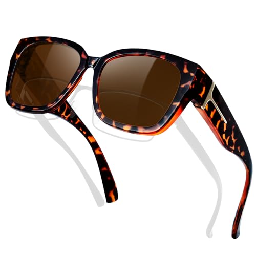Image of KANASTAL Tortoiseshell Over Sunglasses Womens Polarised Brown Fit Over Spectacles Mens Oversized Ladies Vintage Square UV400 Protection - Leopard Frame Brown Lens